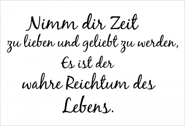 Dekoschild -  Nimm dir Zeit zu lieben,...